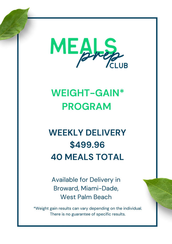 Monthly Menu | Weight-Gain