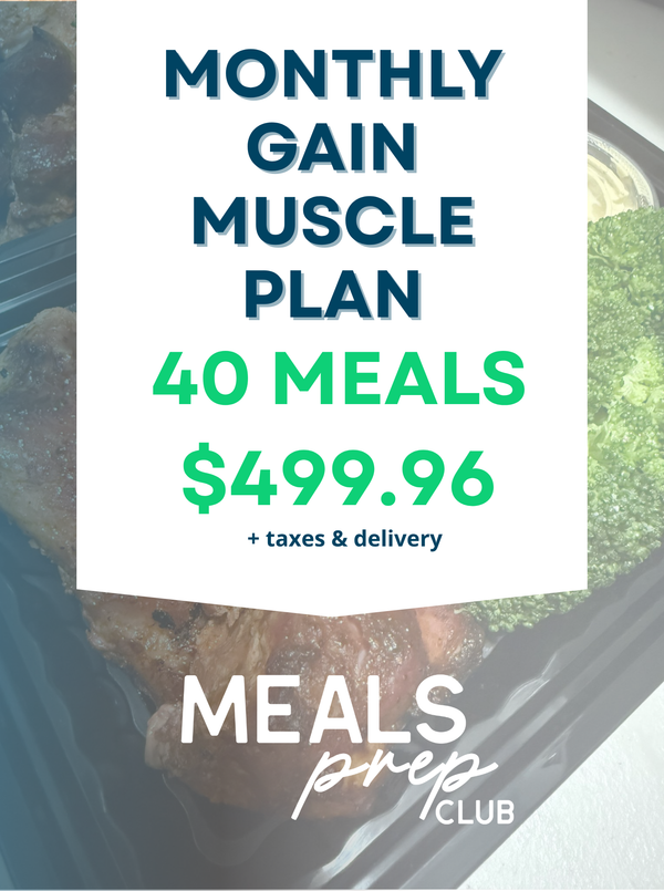 Monthly Gain Muscle Plan | 40 Meals